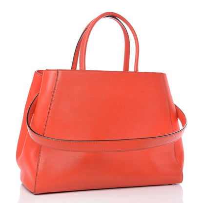 Fendi Vitello Elite Regular 2Jours Tote Papavero 3 of 15