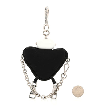 Prada Nylon Robot Keychain Black 2 of 7