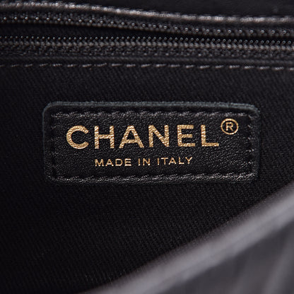 Chanel Calfskin Surpique Chevron Small Flap Black 6 of 10
