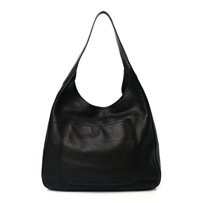Prada Vitello Daino Medium Pocket Hobo Bag Black 1 of 21