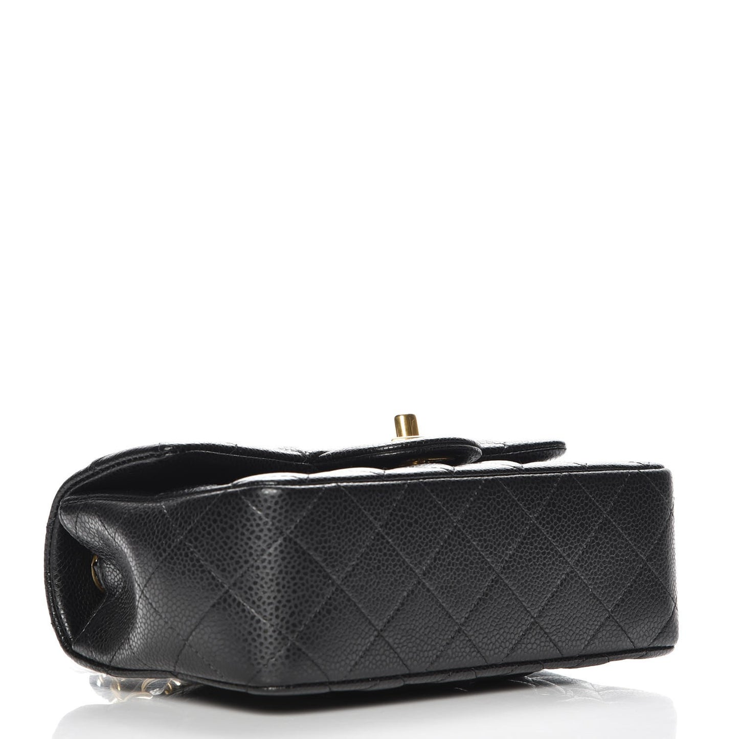 Caviar Quilted Mini Rectangular Flap Black