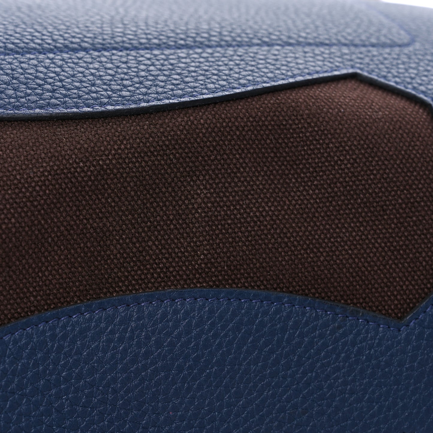 Canvas Calfskin Petit H Monsieur B Bag