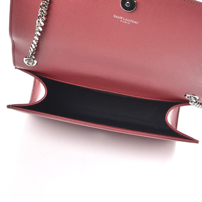 Saint Laurent Grain De Poudre Medium Classic Monogram Kate Satchel Mystic Rose 5 of 7