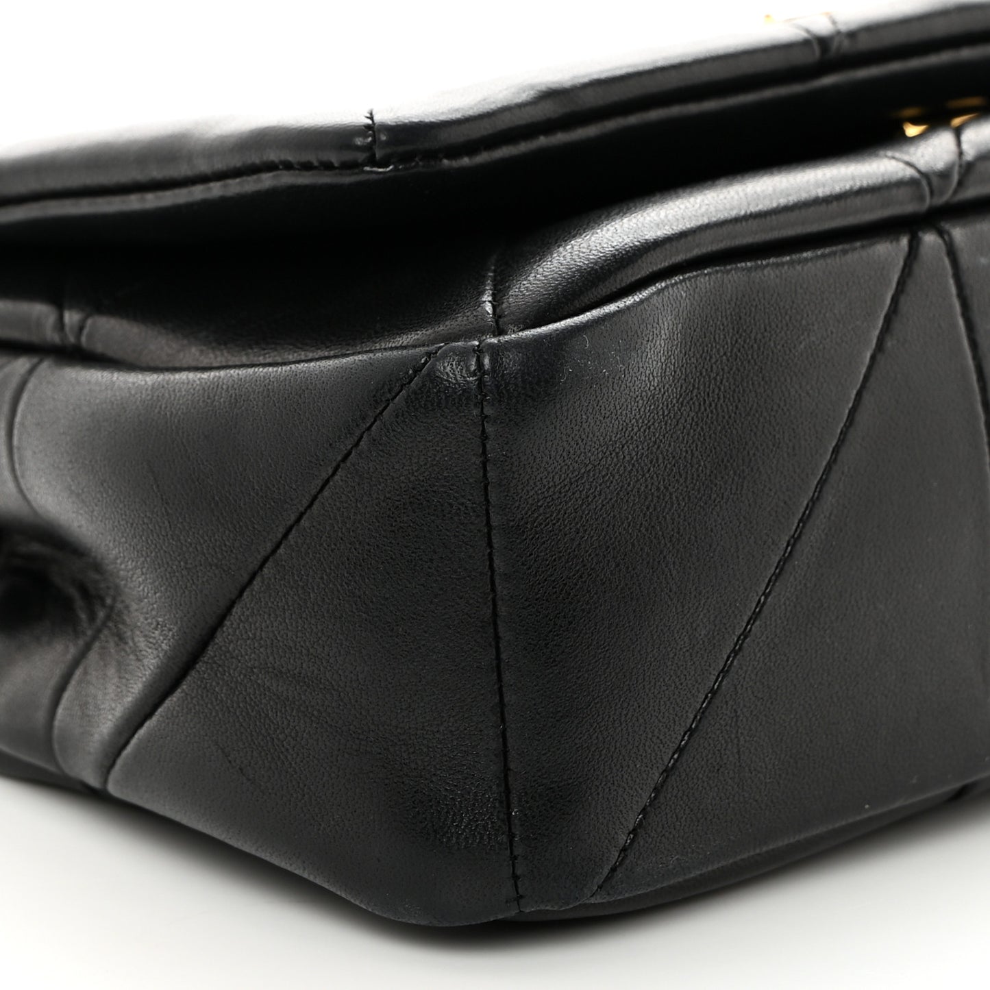 Lambskin Patchwork Monogram Small Jamie Black