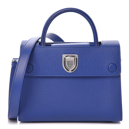 Christian Dior Grained Calfskin Mini Diorever Flap Blue 1 of 11