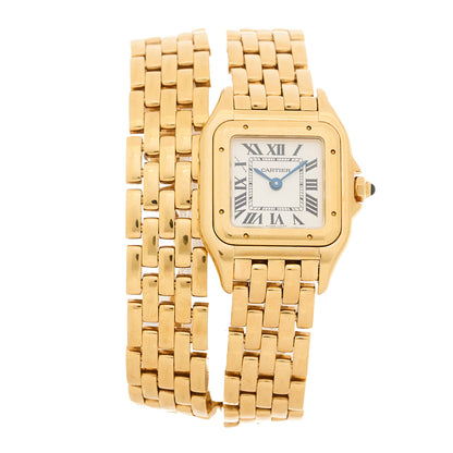Cartier 18K Yellow Gold 22mm Panthere Double Loop Quartz Watch 1 of 4