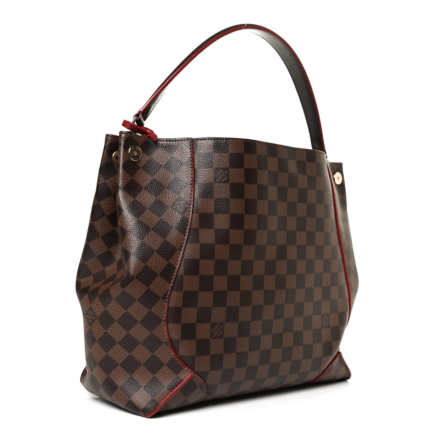 Damier Ebene Caissa Hobo Cherry