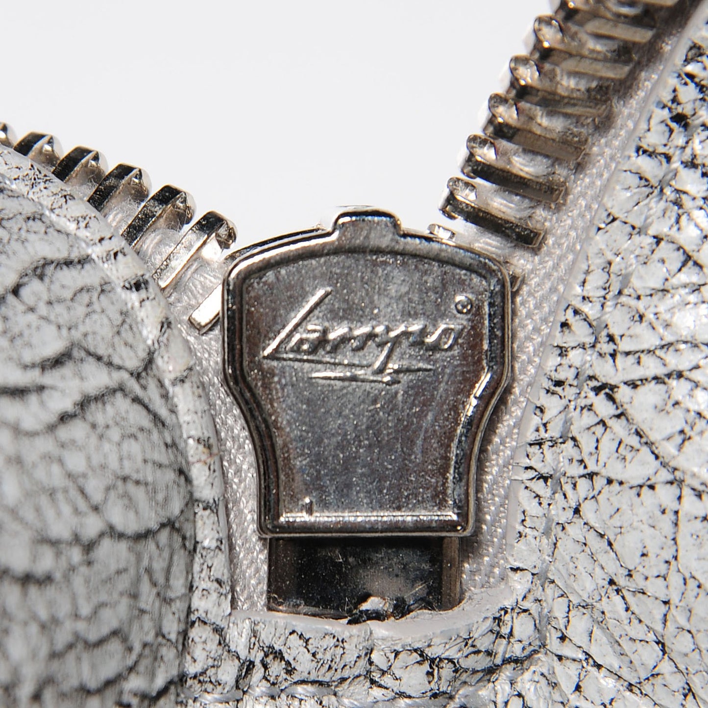 Agneau Marbled Papier Large Bowling Bag Grey