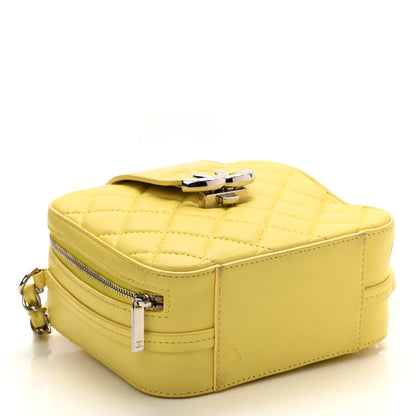 Chanel Lambskin Quilted Mini CC Box Camera Bag Yellow 3 of 9