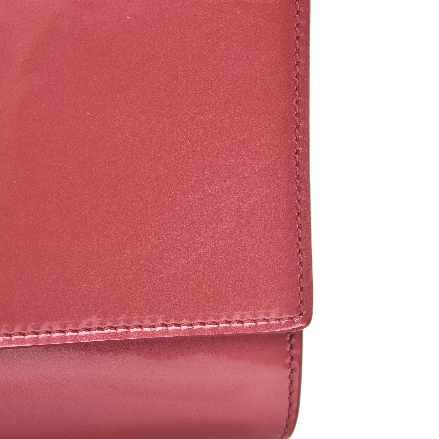 Saint Laurent Patent Large Belle De Jour Clutch Pink 9 of 10