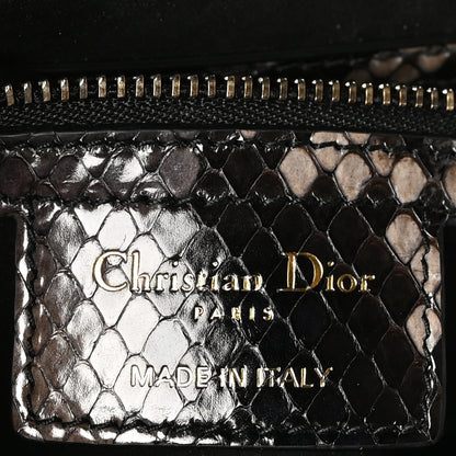 Christian Dior Snakeskin Saddle Bag Brown 6 of 11
