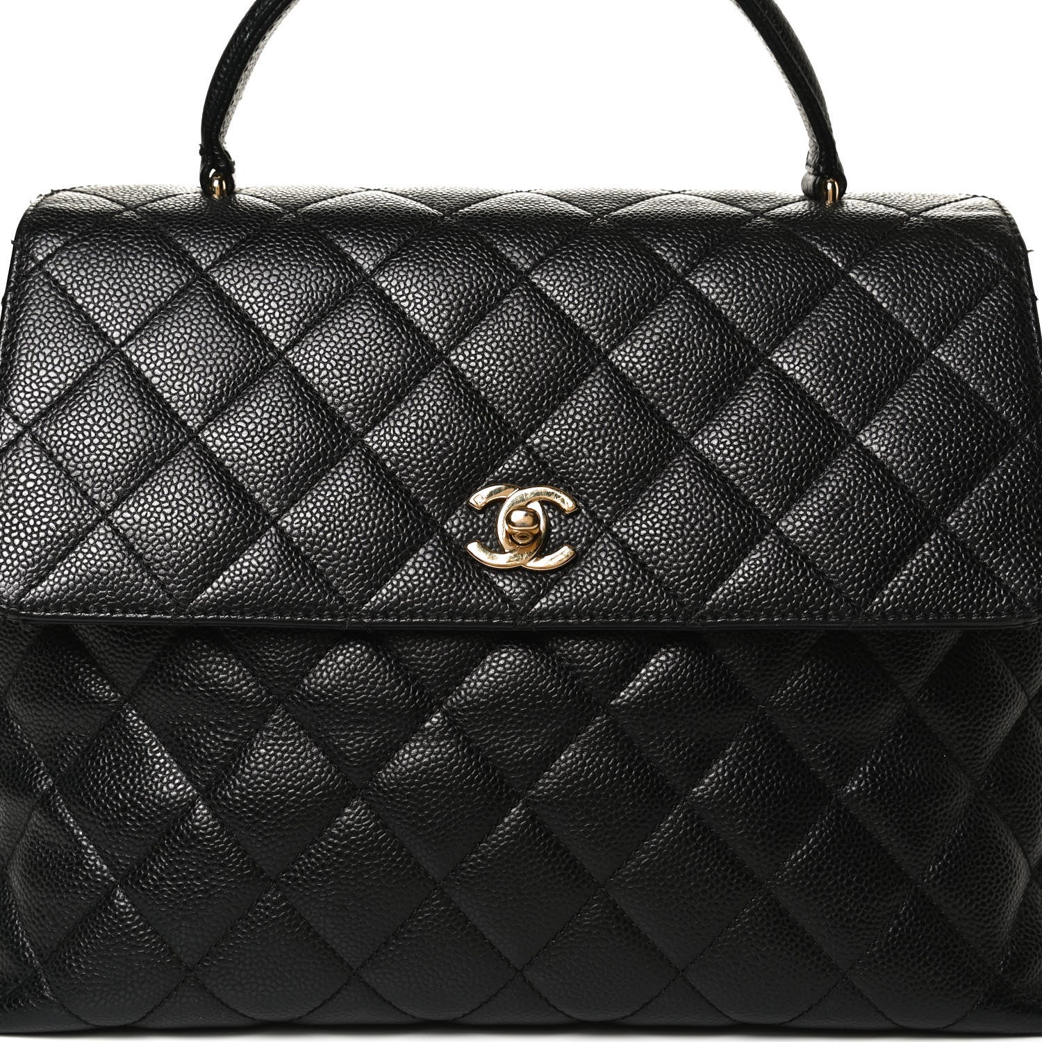 Chanel Caviar Quilted Jumbo Kelly Flap Black 8 of 11