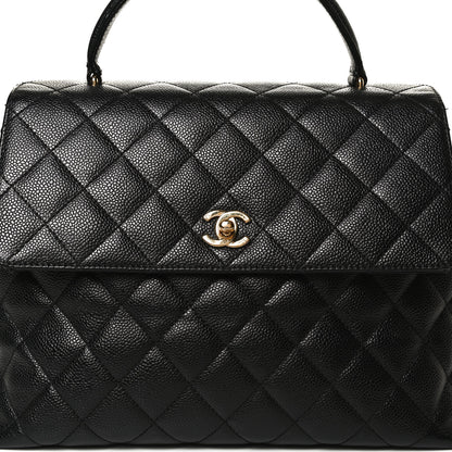 Chanel Caviar Quilted Jumbo Kelly Flap Black 8 of 11