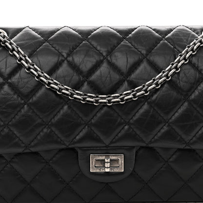 Chanel Aged Calfskin Quilted 2.55 Reissue 226 Flap Black 8 of 10