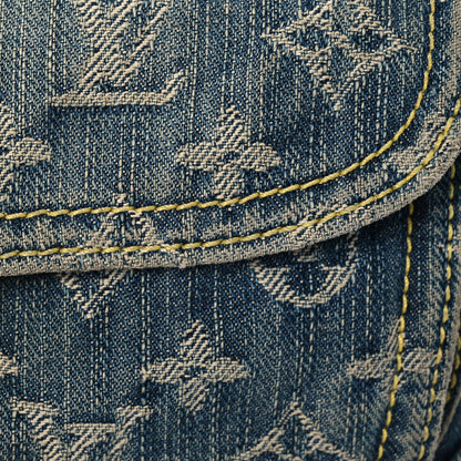Louis Vuitton Monogram Denim Bum Bag Blue 8 of 17
