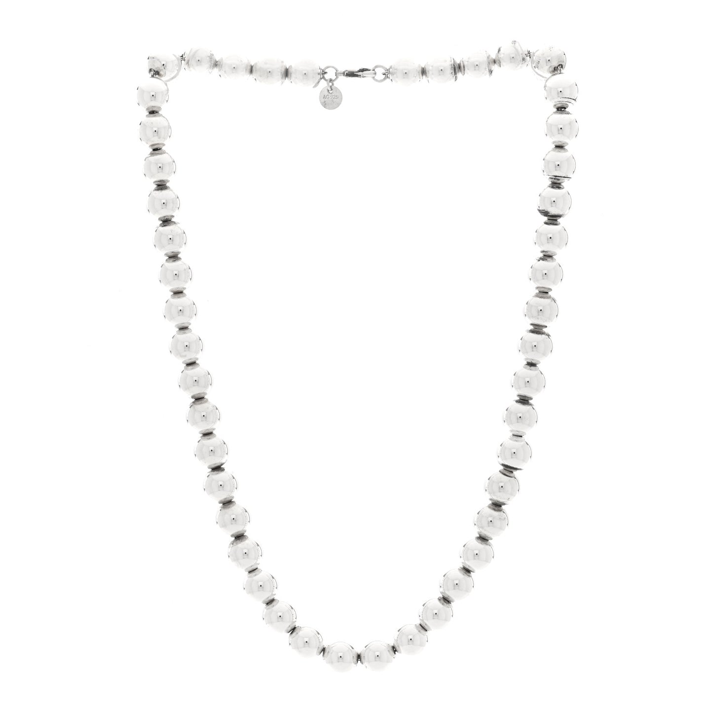 Sterling Silver 10mm Hardwear Ball Necklace