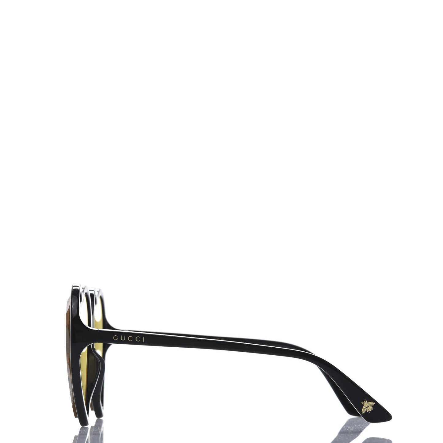 Hollywood Forever Heart Sunglasses GG0360S Black Yellow