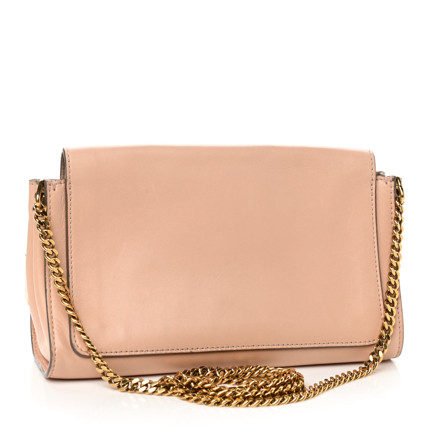Chloe Nappa Medium Elle Chain Clutch Blush Nude 3 of 12