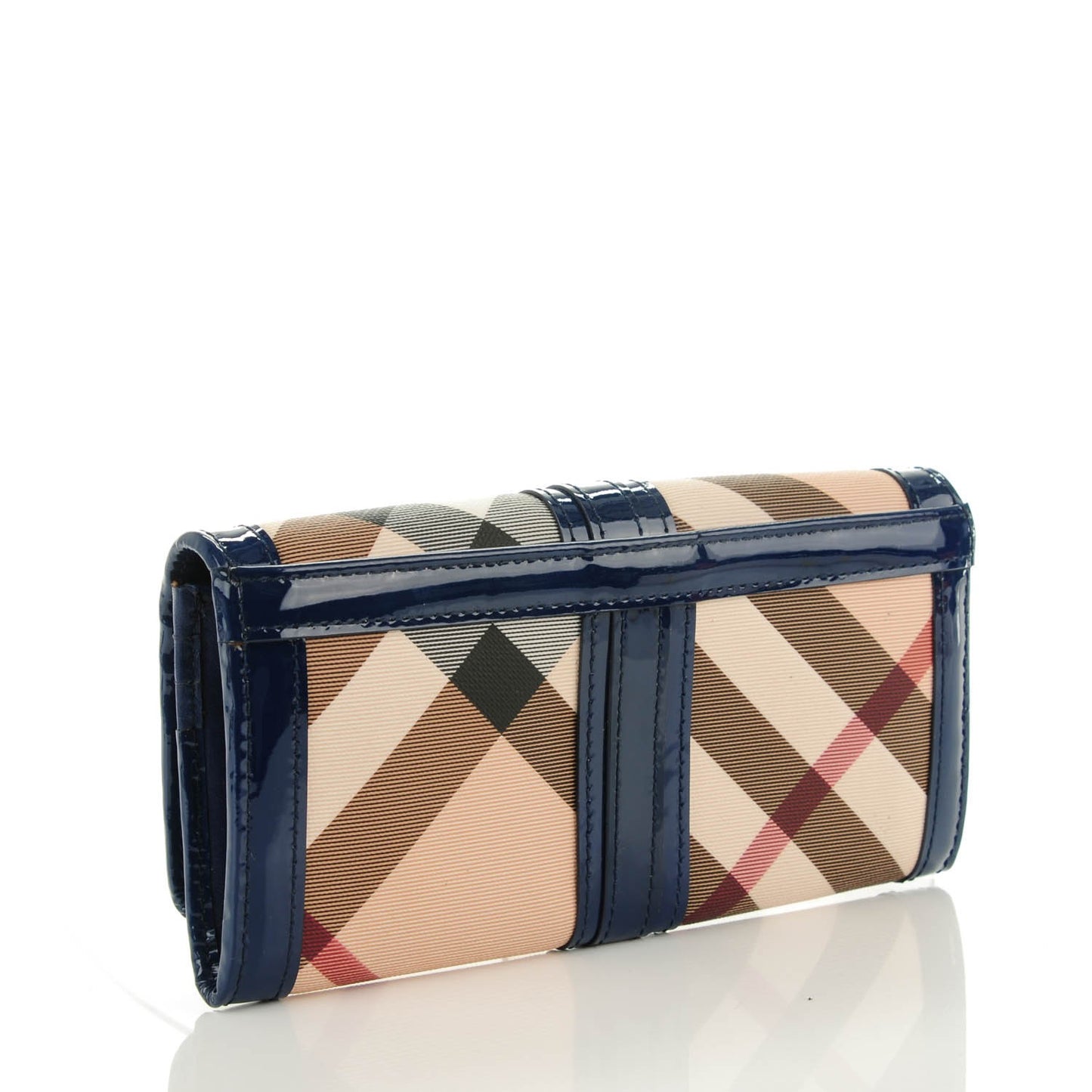 Supernova Check Penrose Continental Wallet Blue