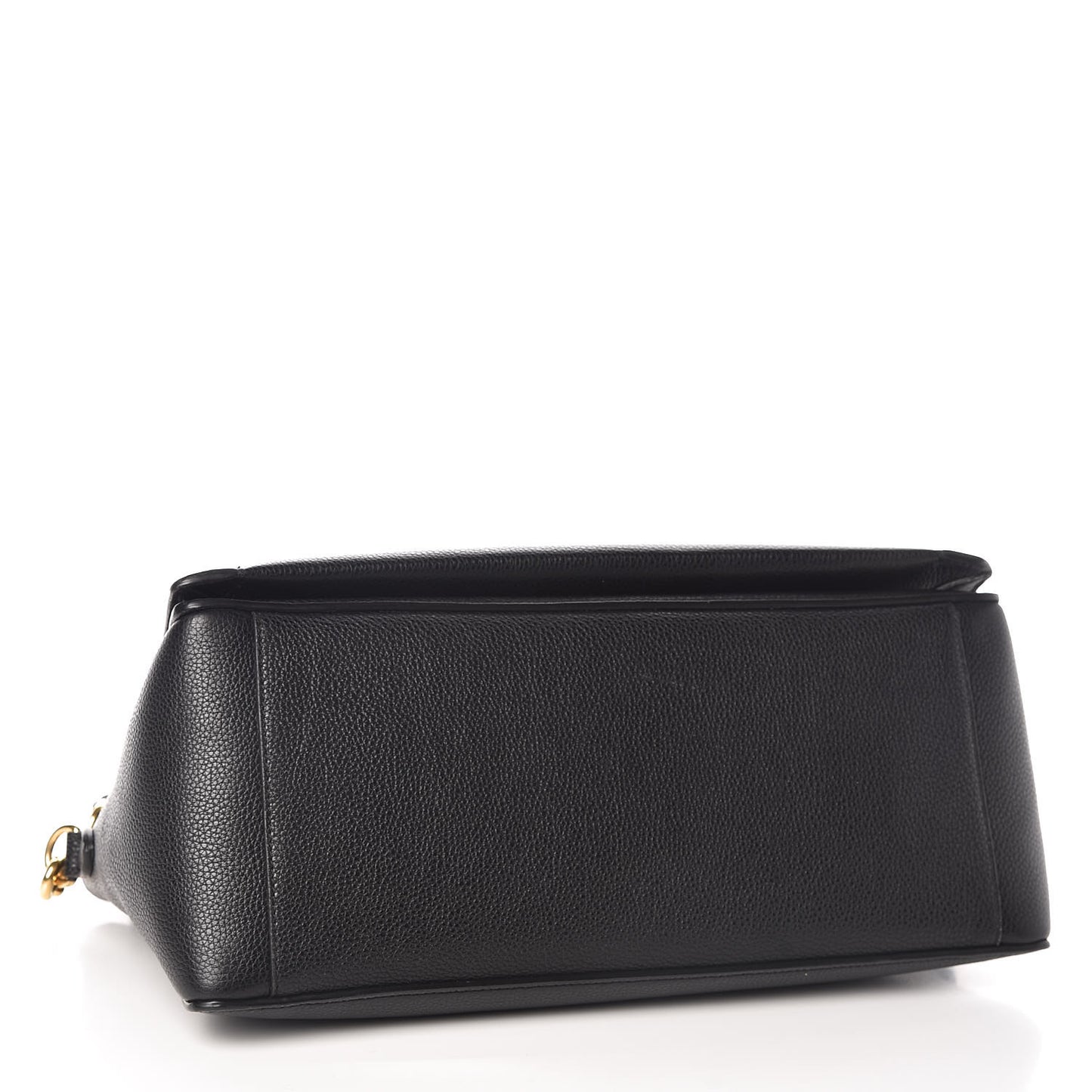 Small Classic Grain Stud Tote Black
