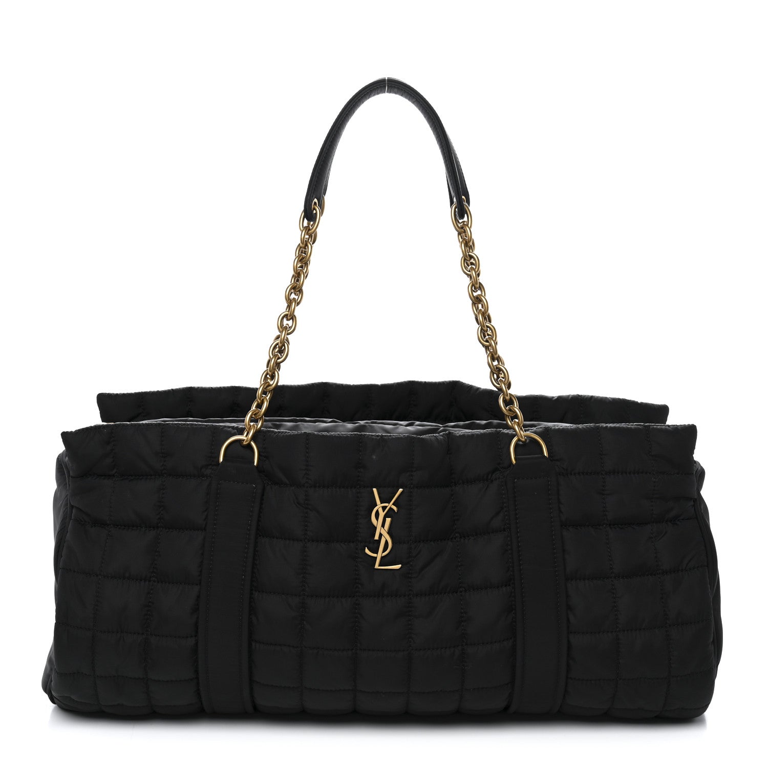 Saint Laurent Nylon Discovery Satchel Black 1 of 12