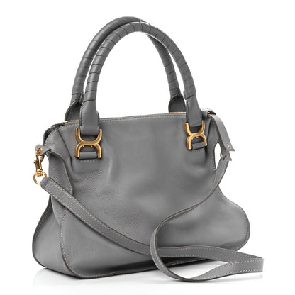Chloe Calfskin Medium Marcie Satchel Cashmere Grey 3 of 17