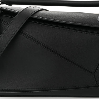 Loewe Calfskin Small Puzzle Bag Black 7 of 9