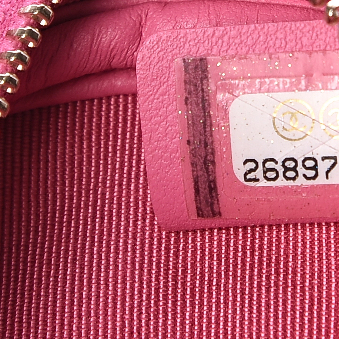 Caviar Quilted Zip Around Classic Coin Purse Pink