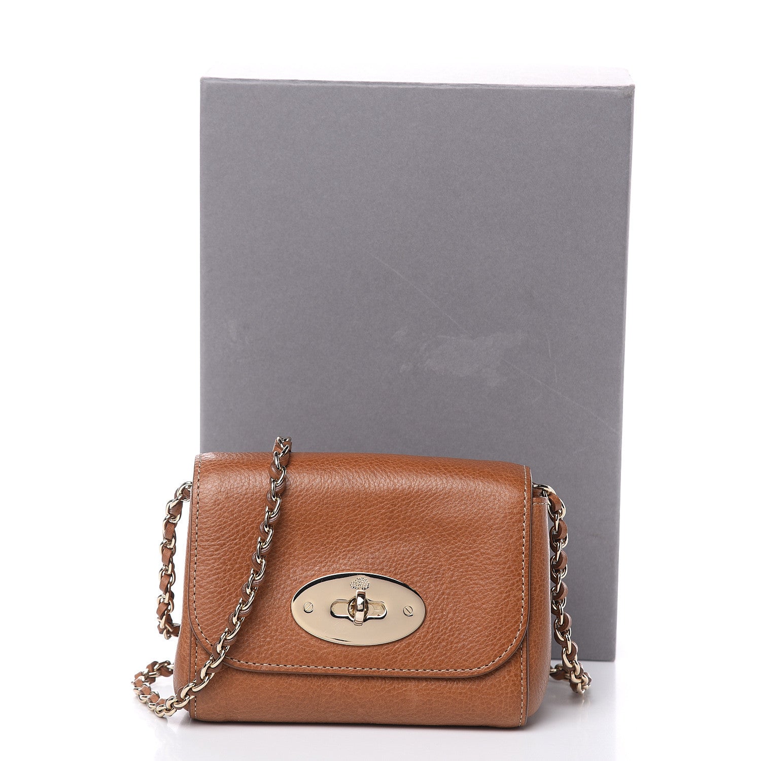 Mulberry Natural Calfskin Mini Lily Flap Oak 11 of 11