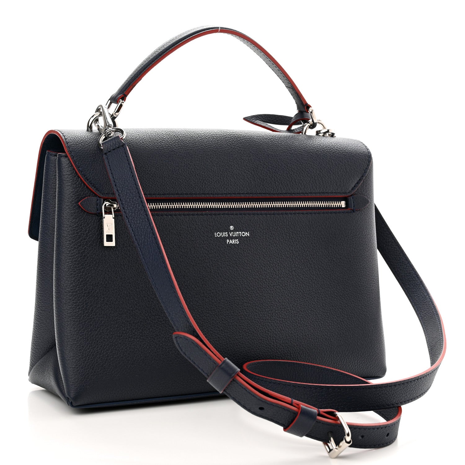 Louis Vuitton Soft Calfskin My Lockme Top Handle Marine Rouge 3 of 10