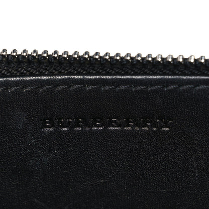 Burberry Mega Check Peyton Crossbody Clutch Bag Black 6 of 10