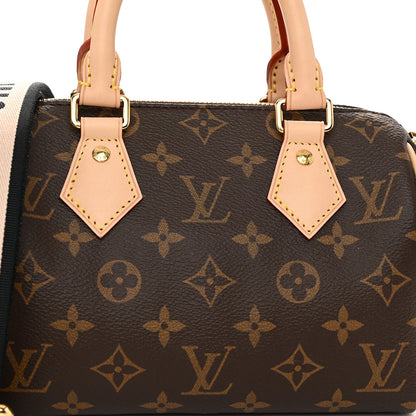 Louis Vuitton Monogram Speedy Bandouliere 20 Black 7 of 9