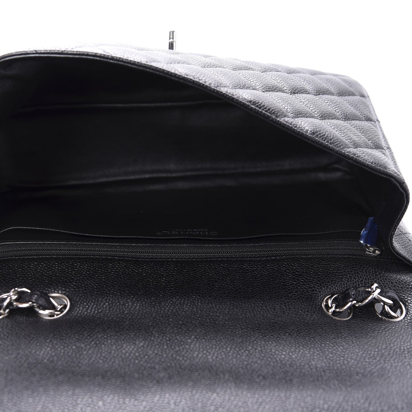 Caviar Quilted Jumbo Single Flap Black