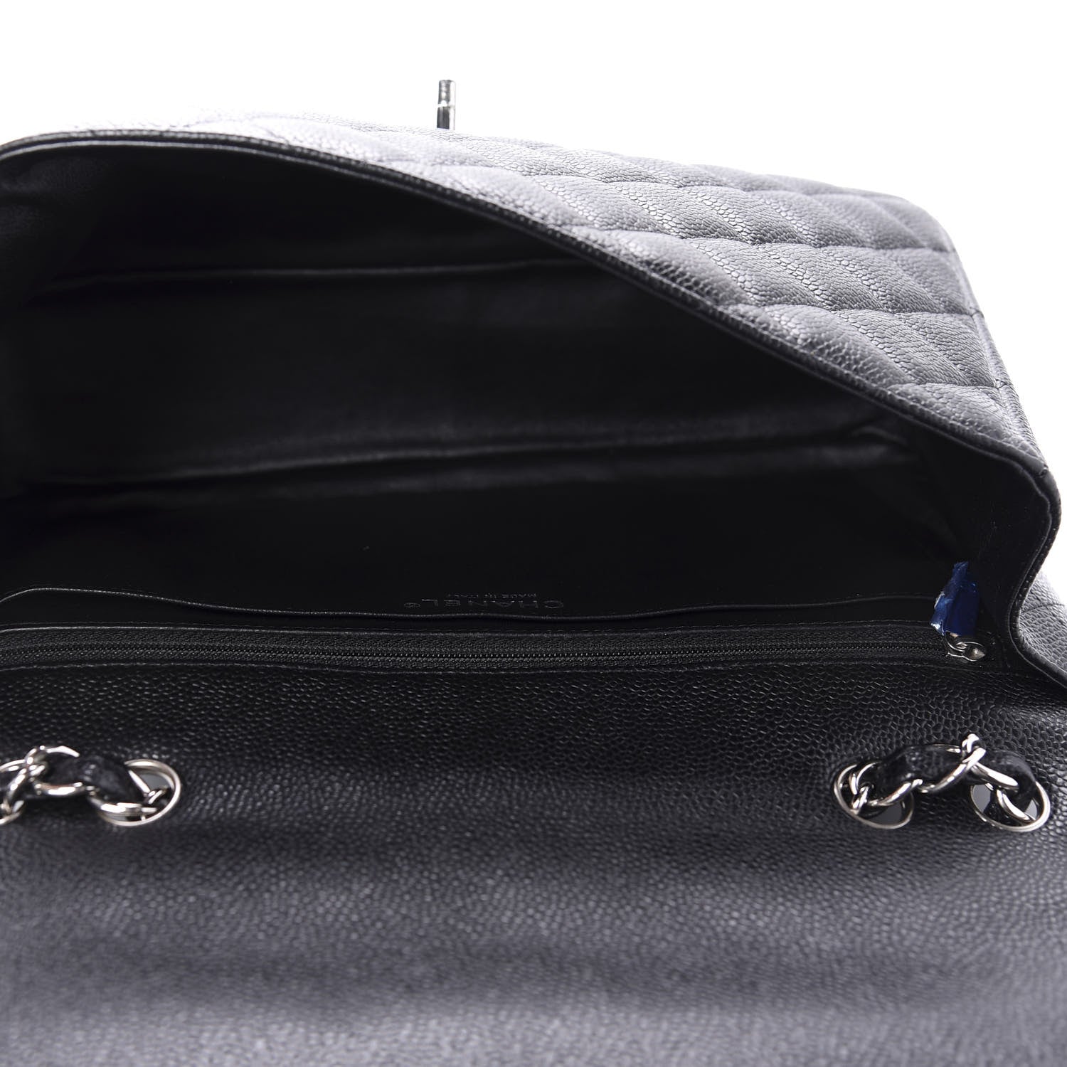 Chanel Caviar Quilted Jumbo Single Flap Black 6 of 11