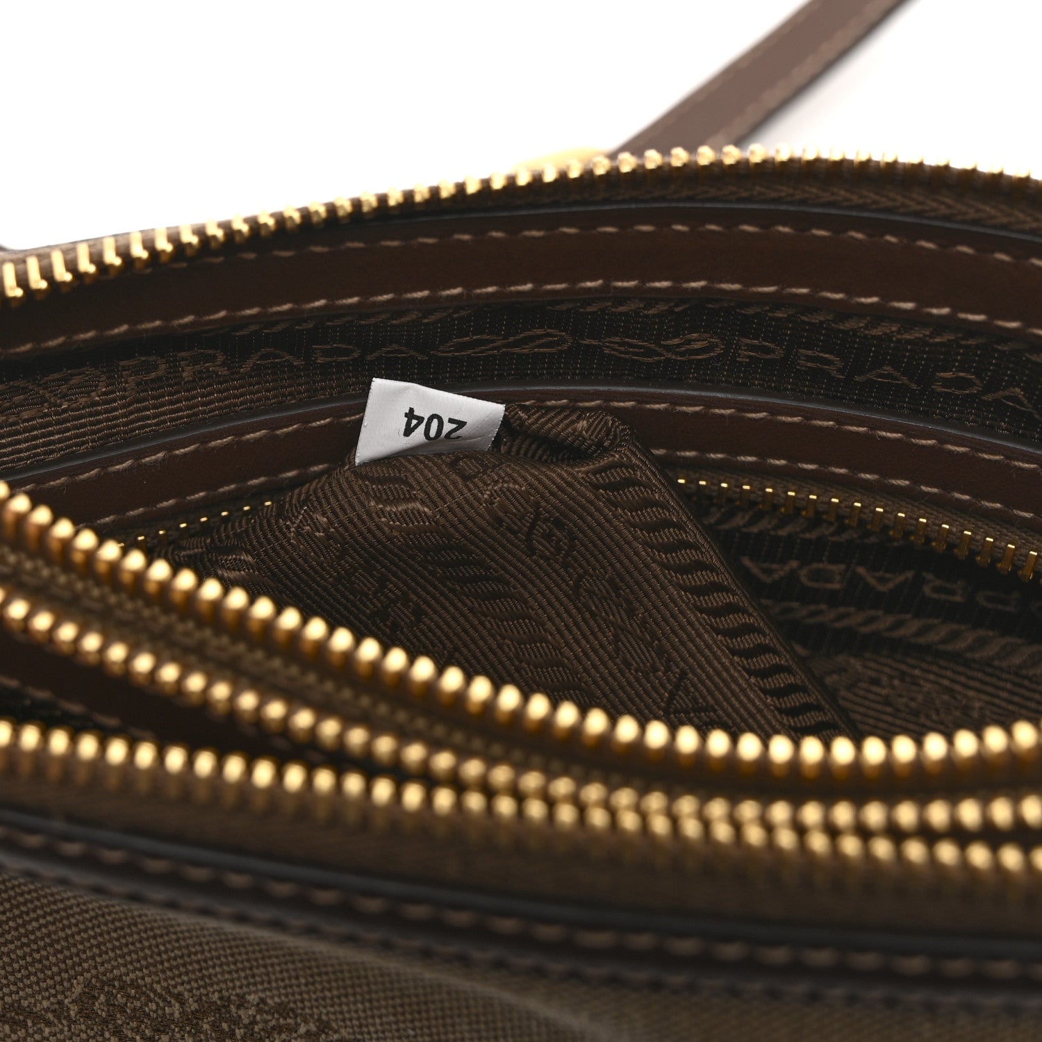 Prada Jacquard Logo Flat Crossbody Bag Corda Bruciato 8 of 11
