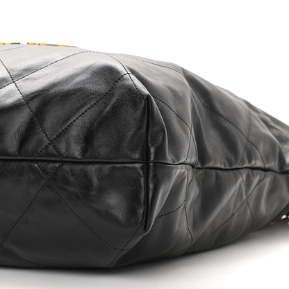 Chanel Shiny Calfskin Quilted Large Chanel 22 Black 11 of 11