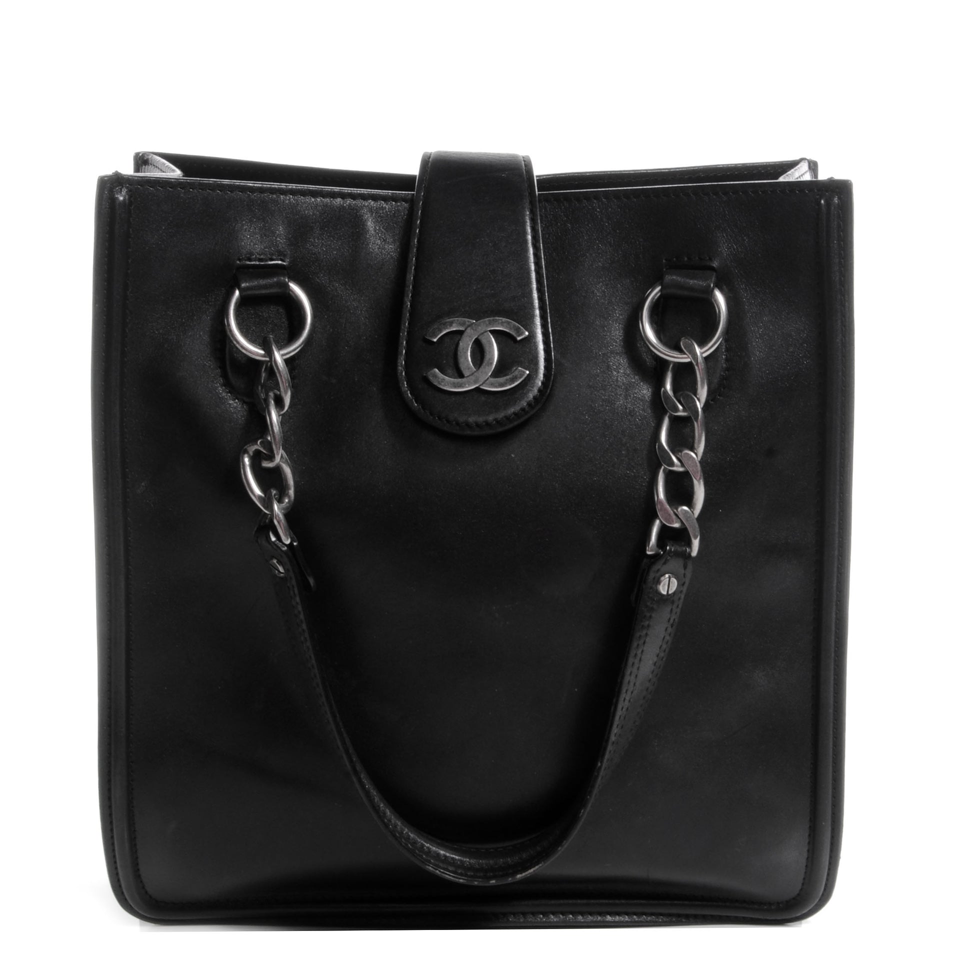 Chanel Calfskin Open Tote Black 1 of 8