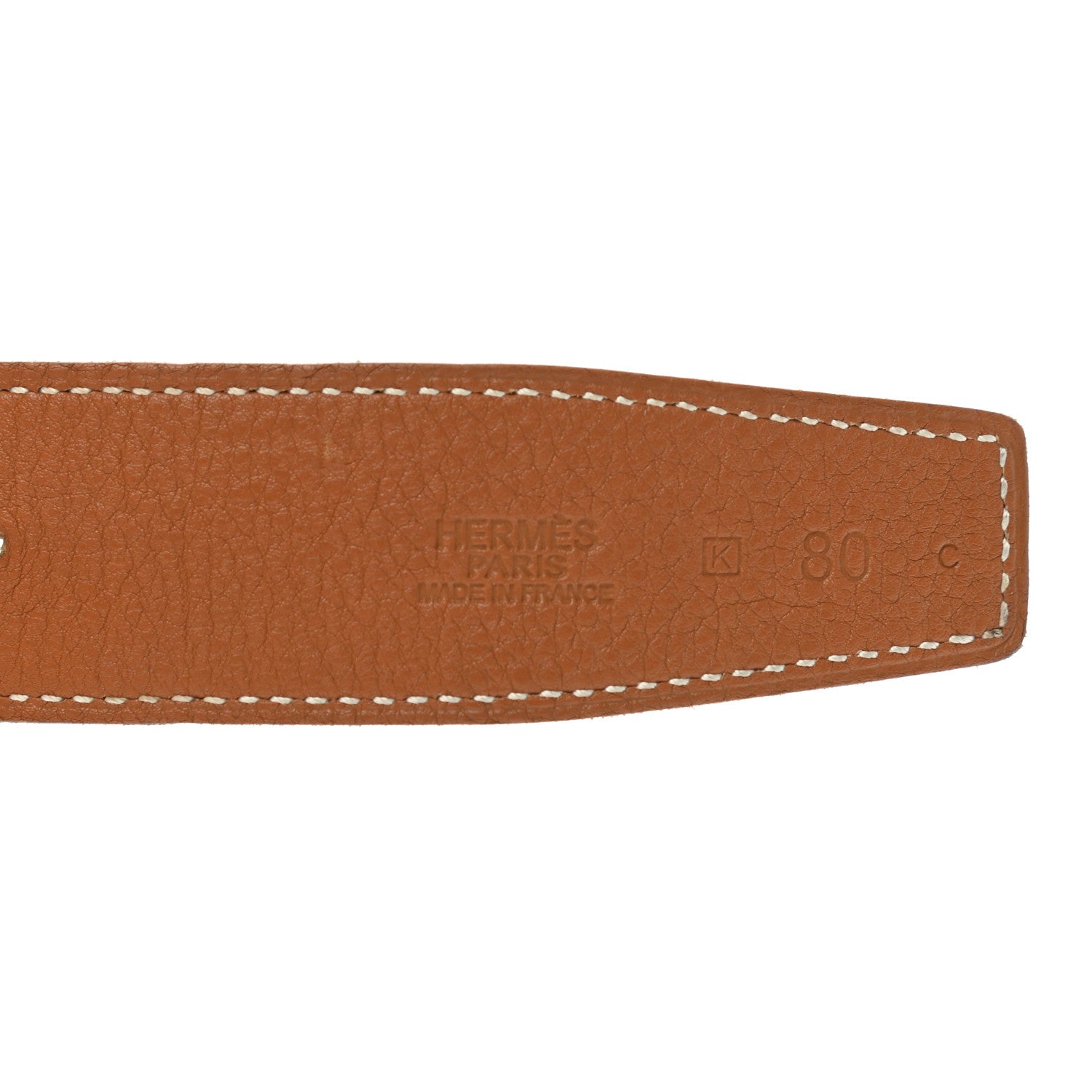 Hermes Box Togo 32mm Idem Belt 80 Black Gold 5 of 9