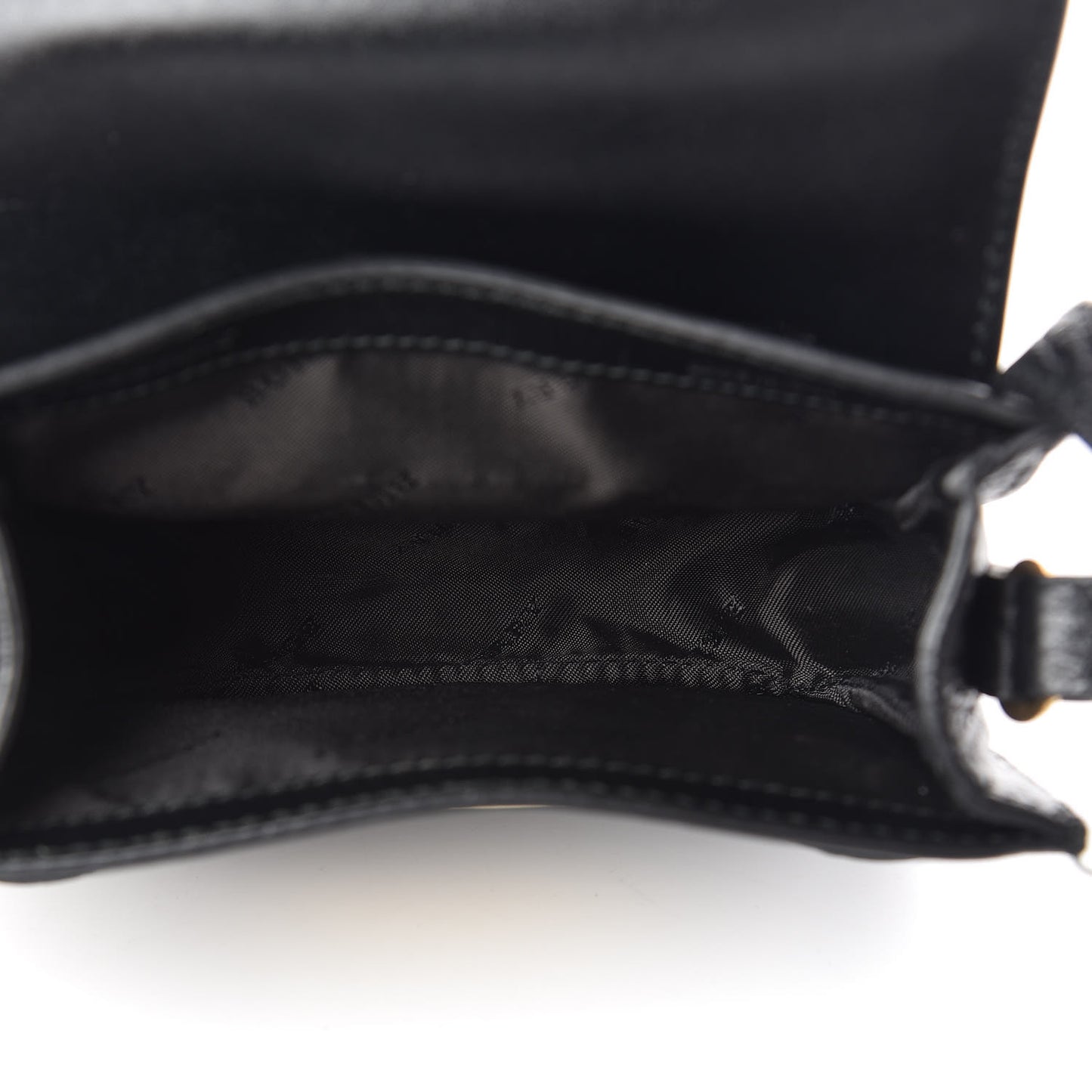 Grainy Calfskin Heritage Grain Mini Crossbody Bag Black