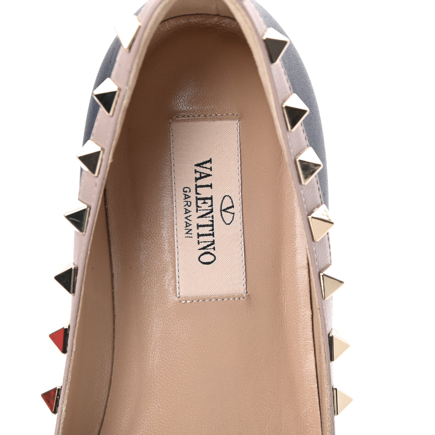 Valentino Garavani Nappa Rockstud Ballerina Flats 35 Marine Poudre 7 of 15