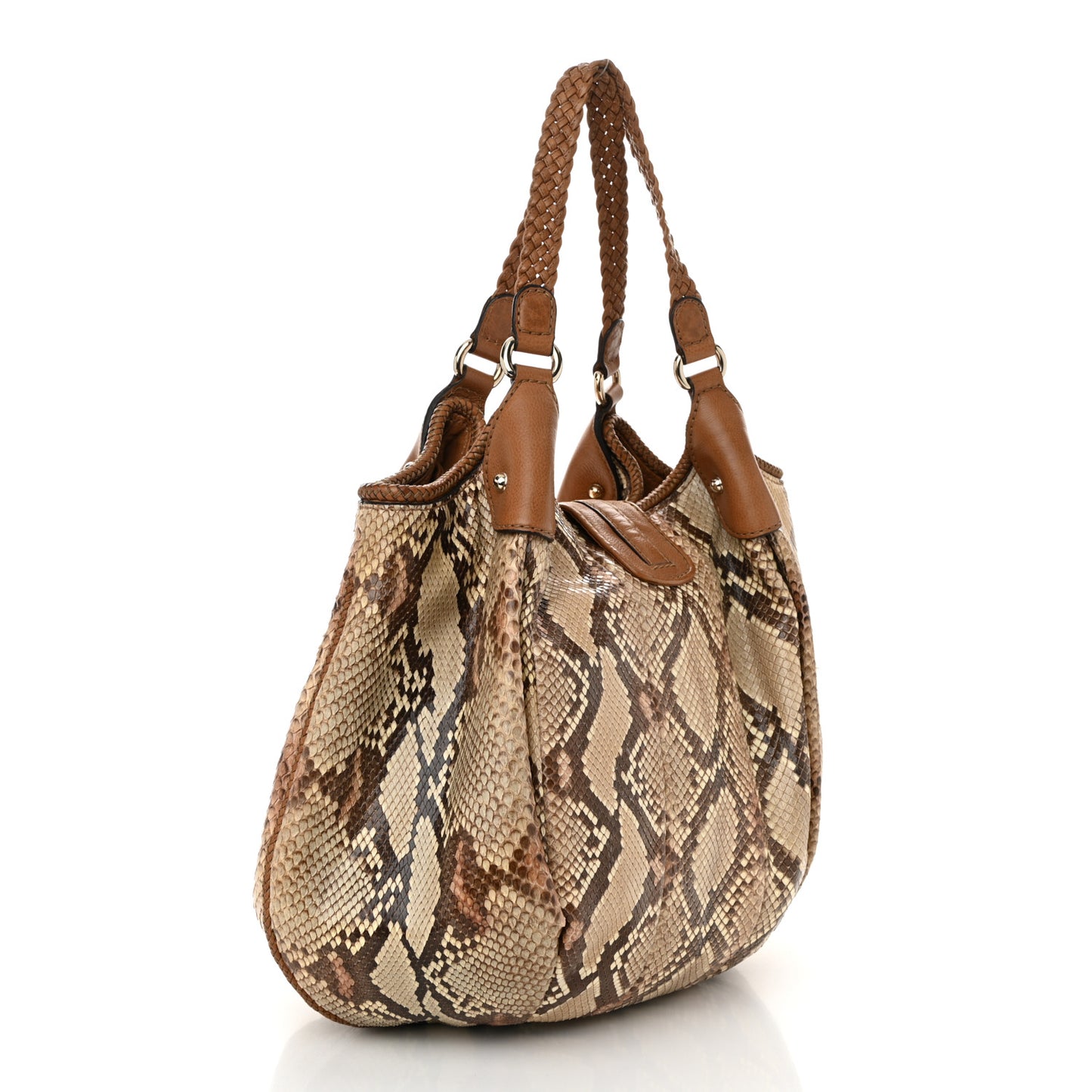 Python Medium Marrakech Shoulder Bag Beige