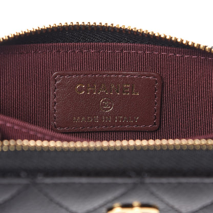 Chanel Caviar Quilted Zip Coin Purse Black 6 of 8