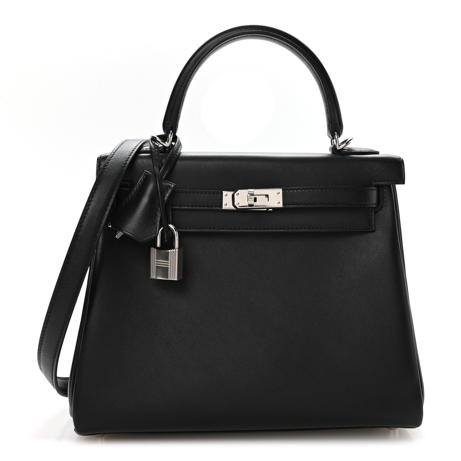 Hermes Cheri Calfskin Kelly Retourne 25 Black 1 of 11