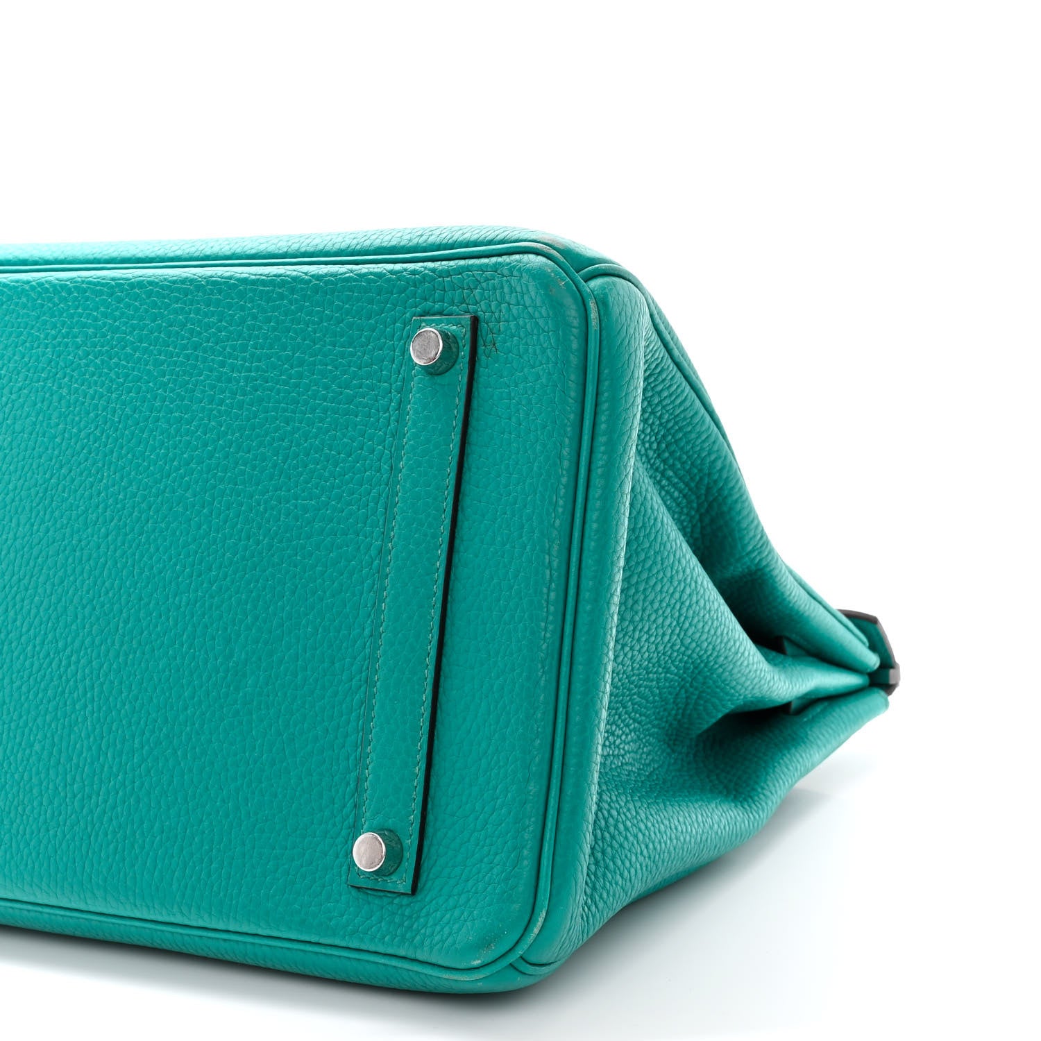 Hermes Taurillon Clemence Birkin 35 Bleu Paon 10 of 15