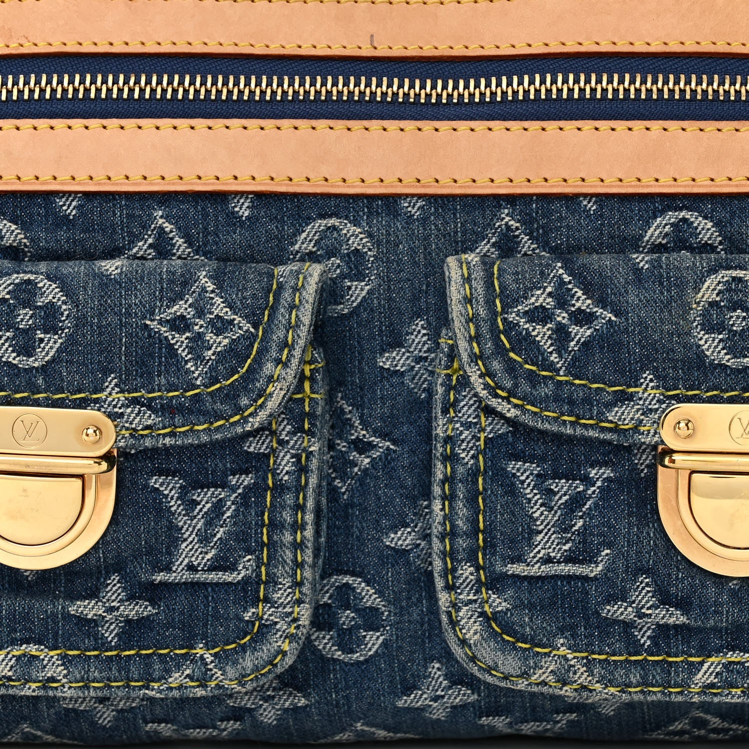 Louis Vuitton Monogram Denim Neo Speedy Blue 8 of 17