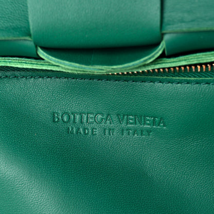 Bottega Veneta Lambskin Maxi Intrecciato Cassette Crossbody Bag Racing Green 6 of 11