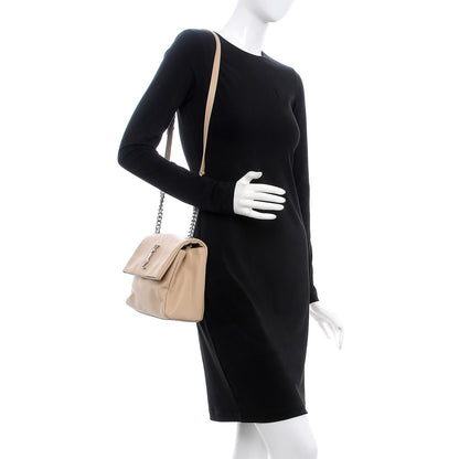 Saint Laurent Grain De Poudre Medium West Hollywood Monogram Fold-Over Nude Powder 2 of 10