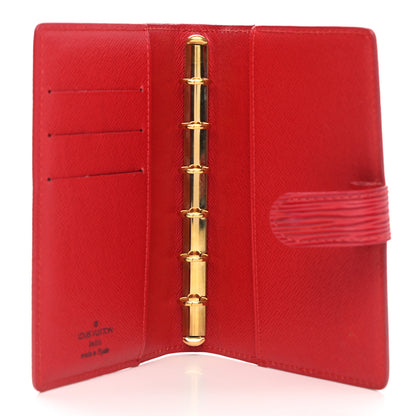 Louis Vuitton Epi Small Ring Agenda Cover Red 5 of 9