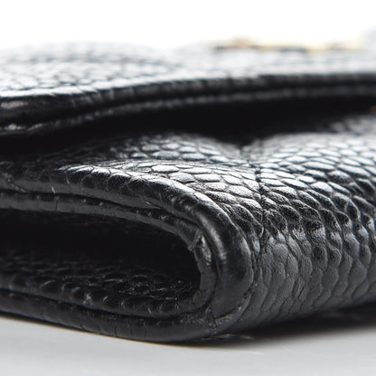 Chanel Caviar Quilted Flap Card Holder Black 5 of 11