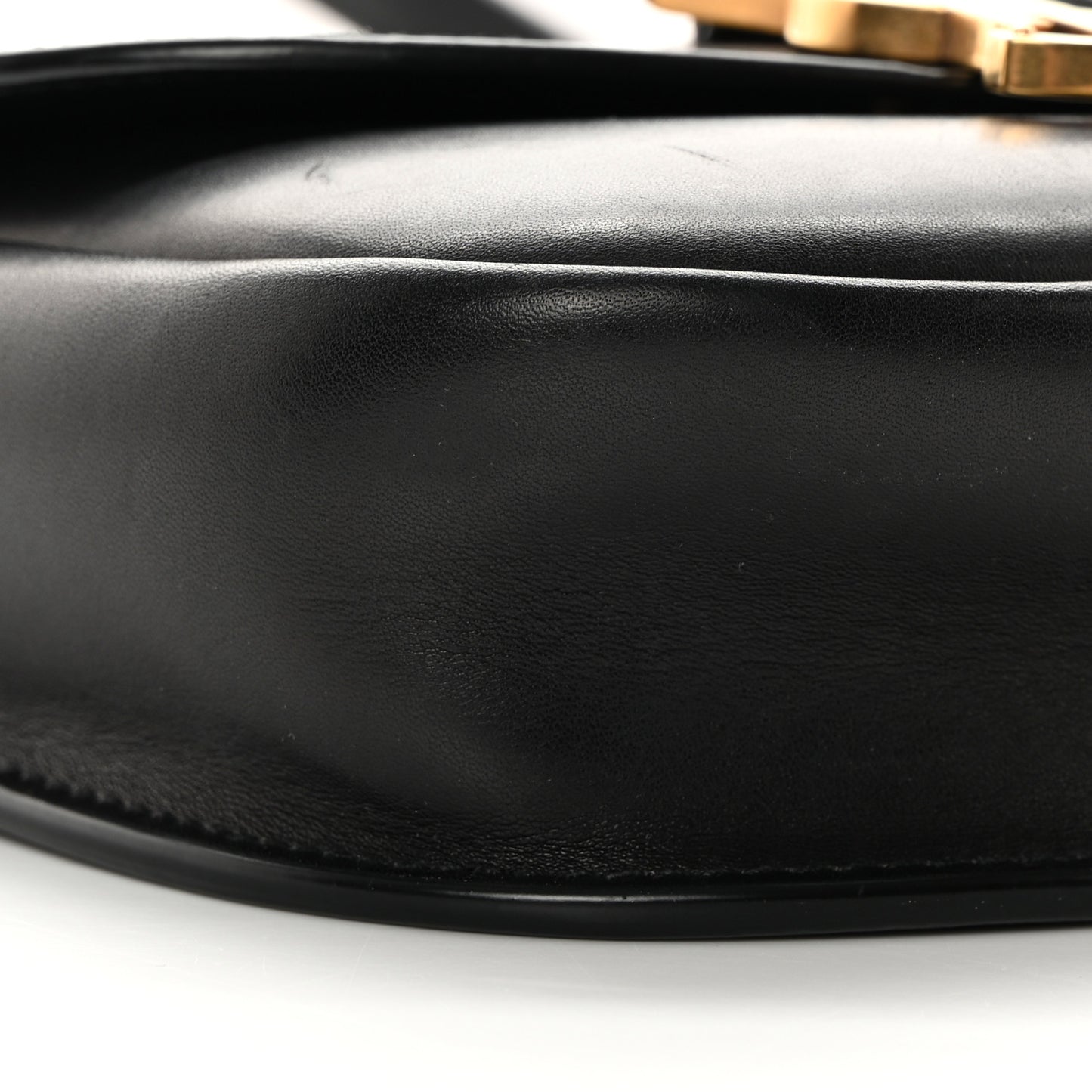 Smooth Calfskin Classic Monogram Small Kaia Satchel Black